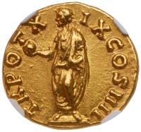 Antoninus Pius, AD 138-161. Gold Aureus (6.93 g), Rome, struck AD 155-156. - 2