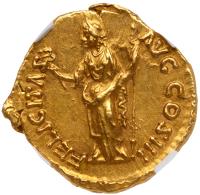 Marcus Aurelius, AD 161-180. Gold Aureus (7.21 g), Rome, struck AD 169. - 2
