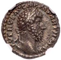 Lucius Verus, AD 161-169. Silver Denarius (3.10 g), Rome AD 165
