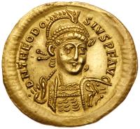 Theodosius II. Gold Solidus (4.48 g), AD 402-450