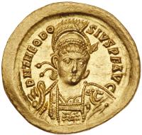 Theodosius II. Gold Solidus (4.50 g), AD 402-450