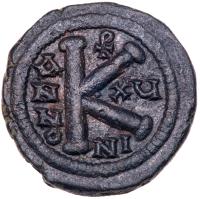 Justinian I. Ã 1/2 Follis (11.51 g), 527-565 - 2