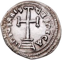 Constantine IV, with Irene. Silver Miliaresion (2.20 g), 668-685