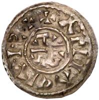 France. Carolingian. Carloman (879-884). Silver Denier - 2
