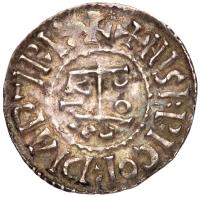 France. Carolingian. Louis III, (879-882). Silver Denier, undated - 2