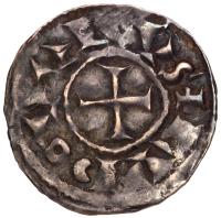 France. Carolingian. Louis the Blind (890-929). Silver Denier