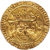 France. Charles VIII (1483-1498). Gold Ecu d'or au soleil de Bretagne, undated