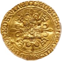 France. Charles VIII (1483-1498). Gold Ecu d'or au soleil de Bretagne, undated - 2