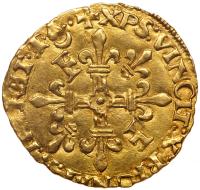 France. Francis I (1515-1547). Gold Ecu d'or au soleil, ND - 2
