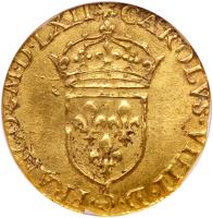 France. Charles IX (1560-1574). Gold Ecu d'or, 1562-K