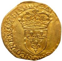 France. Charles IX (1560-1574). Gold Ecu d'or, 1564-E