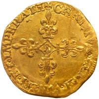 France. Charles IX (1560-1574). Gold Ecu d'or, 1564-E - 2