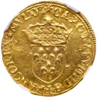 France. Charles IX (1560-1574). Gold Ecu d'or, 1566-Y