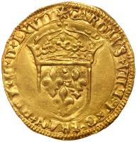 France. Charles IX (1560-1574). Gold Ecu d'or, 1567-N