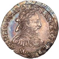 France. Henri III (1574-1589). Silver Teston, 1576-M