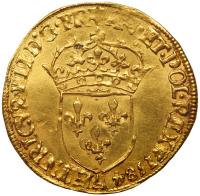 France. Henri III (1574-1589). Gold Ecu d'or, 1584-A