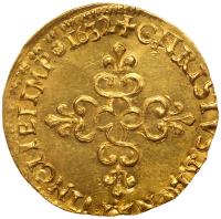 France. Louis XIII (1610-1643). Gold Ecu d'or, 1632-X - 2