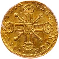 France. Louis XIV (1643-1715). Gold Louis d'or aux 8 L et aux insignes, 1702-W - 2