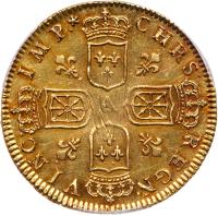 France. Louis XV (1715-1774). Gold Double Louis d'or de Noailles, 1718-A - 2