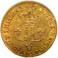 France. Louis XV (1715-1774). Gold Louis d'or aux 2 L, 1720-G - 2