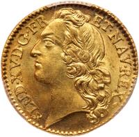 France. Louis XV (1715-1774). Gold Louis d'or au bandeau, 1741-B