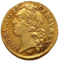 France. Louis XV (1715-1774). Gold Louis d'or au bandeau, 1746-G