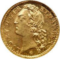 France. Louis XV (1715-1774). Gold Louis d'or au bandeau, 1757-C