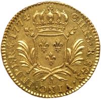 France. Louis XVI (1774-1793). Gold Louis d'or aux palmes, 1774-A (Paris) - 2