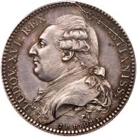 France. Louis XVI (1774-1793). Silver Pattern Louis d'or de Calonne, 1787