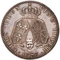 France. Louis XVI (1774-1793). Silver Pattern Louis d'or de Calonne, 1787 - 2