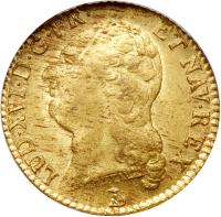 France. Louis XVI (1774-1793). Gold Louis d'or au buste nu, 1787-T