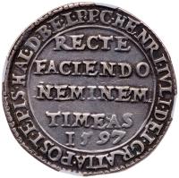 German States: Brunswick-WolfenbÃ¼ttel. Heinrich Julius (1589-1613). Wahrheits ("Truth") Taler, 1597 - 2