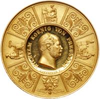 German States: Prussia. Wilhelm I (1861-1888). Artists Prize Gold Medal (20 Ducats), undated (1861)