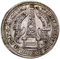 German States: Saxe-Weimar. Wilhelm (1641-1662). Commemorative Quarter Taler, 1662