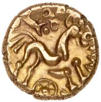 Great Britain. Celtic. Atrebates and Regni. Commius (c.50-25 BC). Gold Stater - 2