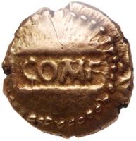 Great Britain. Celtic. Regni-Atrebates. Verica (c. AD 10-40). Gold Quarter Stater - 2