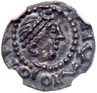 Great Britain. Anglo-Saxon. Kent, Wihtred, 690-725. Silver Sceatta, 1.07 g. "Blc", c. 700.