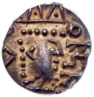 Great Britain. Anglo-Saxon. Kent, Wihtred, 690-725: Silver Sceatta, 1.14 g., "Cz", c. 700.