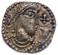 Great Britain. Anglo-Saxon. Kent. Aethelberht II, 725-762. Silver Sceatta. Series "K" type 20, c. 730.