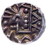 Great Britain. Anglo- Saxon. Circulating in England, Continental coinage of Frisia c.695-740. Silver Sceatta.