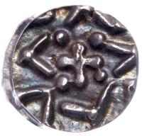 Great Britain. Anglo- Saxon. Circulating in England, Continental coinage of Frisia c.695-740. Silver Sceatta. - 2