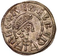 Great Britain. Kings of Wessex. Aethelred I (865-871). Silver Penny, undated
