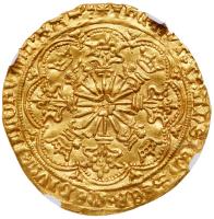 Great Britain. Edward IV (1st Reign, 1461-1470). Gold Ryal or Rose Noble, undated - 2