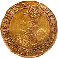 Great Britain. Elizabeth I (1558-1603). Gold Pound, undated