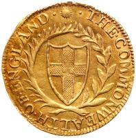 Great Britain. Commonwealth (1649-1660). Gold Unite of 20 Shillings, 1653