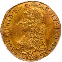 Great Britain. Charles II (1660-1685). Gold Unite, Undated