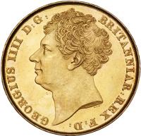 Great Britain. George IV (1820-1830). Gold 2 Pounds, 1823
