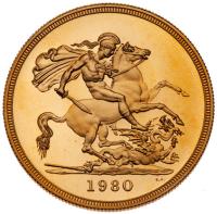 Great Britain. Elizabeth II (1952-2022). Gold Proof Sovereign Four-Coin Collection, 1980 - 2