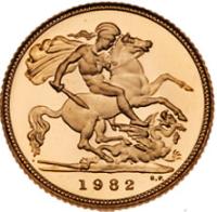 Great Britain. Elizabeth II (1952-2022). Gold Sovereign and Half Sovereign, 1982 - 2