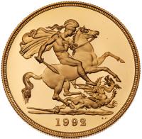 Great Britain. Elizabeth II (1952-2022). Gold Proof Sovereign Four-Coin Collection, 1992 - 2